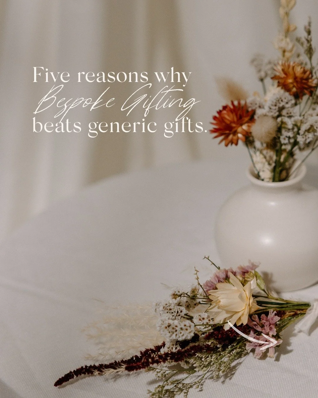 Generic gifts are easy, but bespoke gifts 〜 I might be a little biased, but bespoke, thoughtful gifts are something else. When you take the time to curate something intentional, your clients don&rsquo;t just receive a box&hellip; they feel appreciate