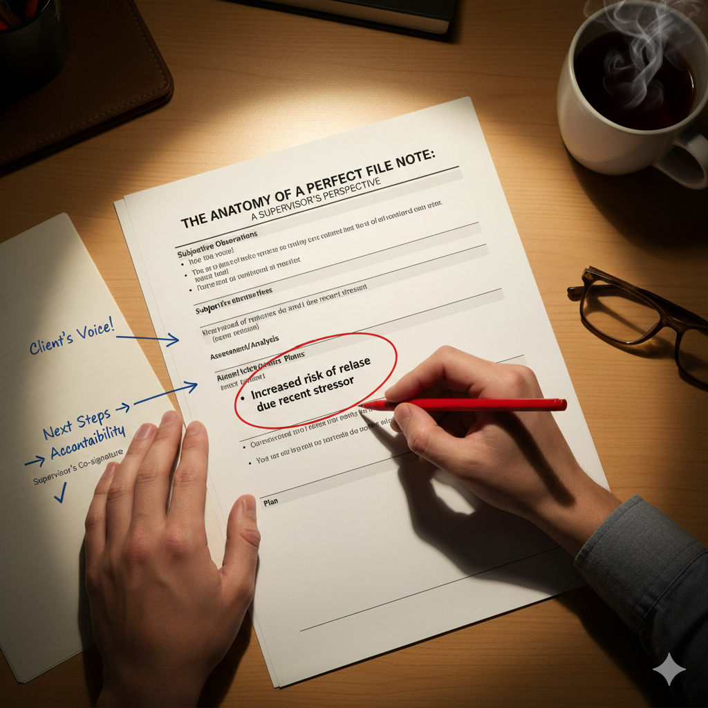 The Anatomy of a Perfect File Note: A Supervisor's Perspective