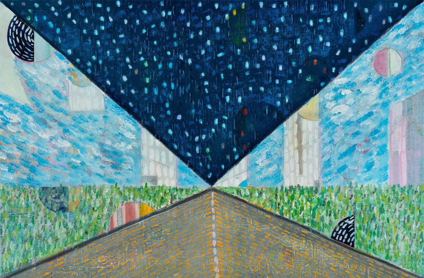 City-Bound

One of my road trip pieces. I have not spent enough time out of doors this summer, so hopefully this fall, I will get out into the landscape, maybe get a hot spring dip in, and see some stars.😃 ⛲️🌌

#oilonpanel 
#roadtrip 
#roadtrips 
#