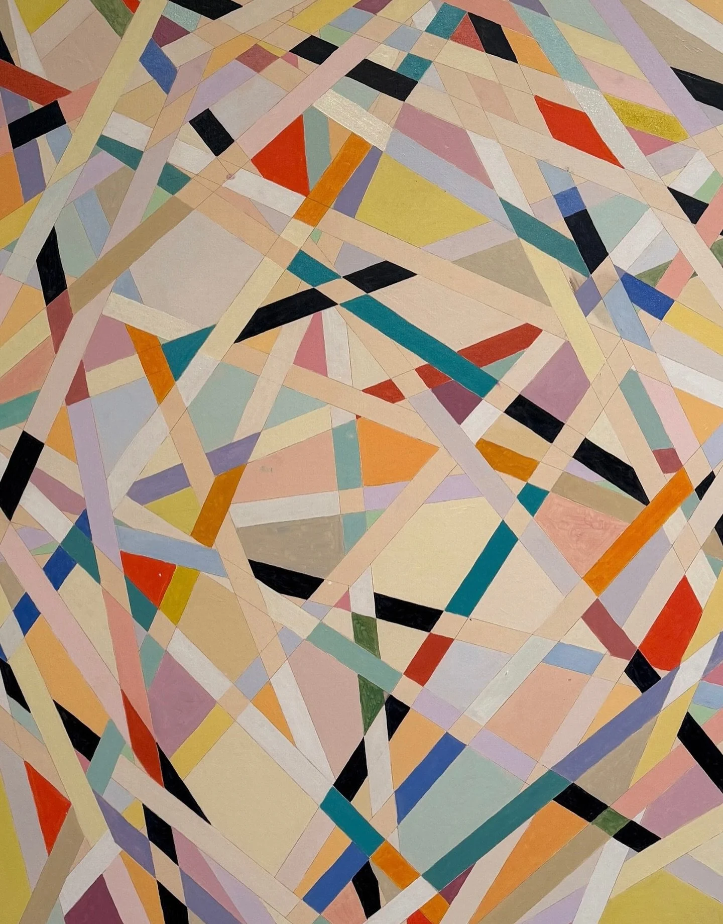 After taking time away from the studio, I often return to pattern&mdash;most often geometric. It feels like a way to settle back in, to create a kind of landing pad from which new work can emerge. Because it&rsquo;s essential for me to stay in a plac