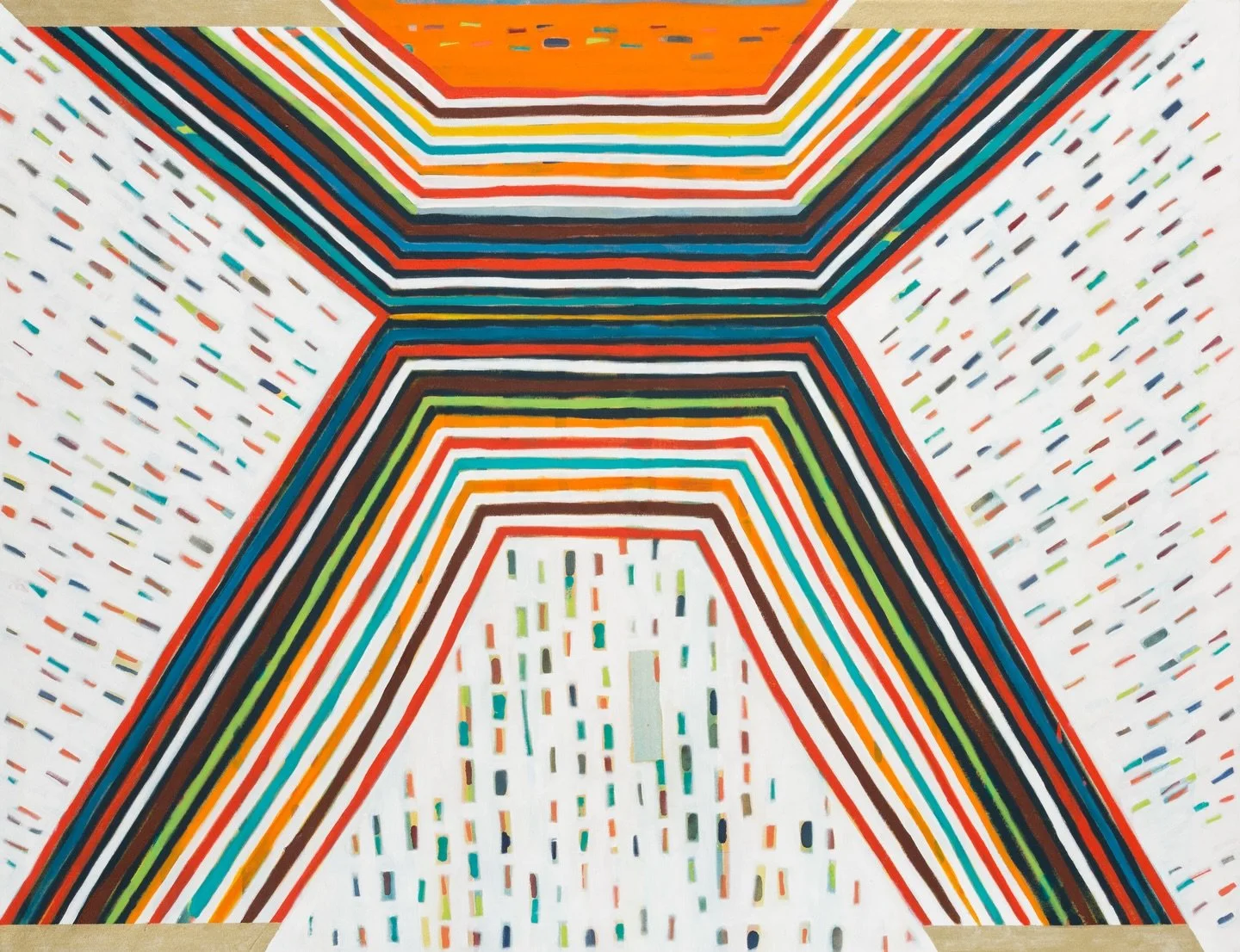 I painted theses paintings while living in Steamboat Springs, Colorado, where my nephew @maximusnye was ski jumping. The first painting was inspired by @jason__colby and his iconic orange helmet. He likes to fly. Keep your eyes peeled,and cheer for h