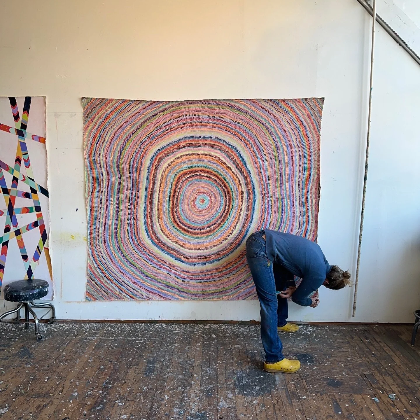 Oh boy&hellip;
.
.
.
.
.
.
#artonthewall 
#studiovibes 
#circle 
#portlandoregon