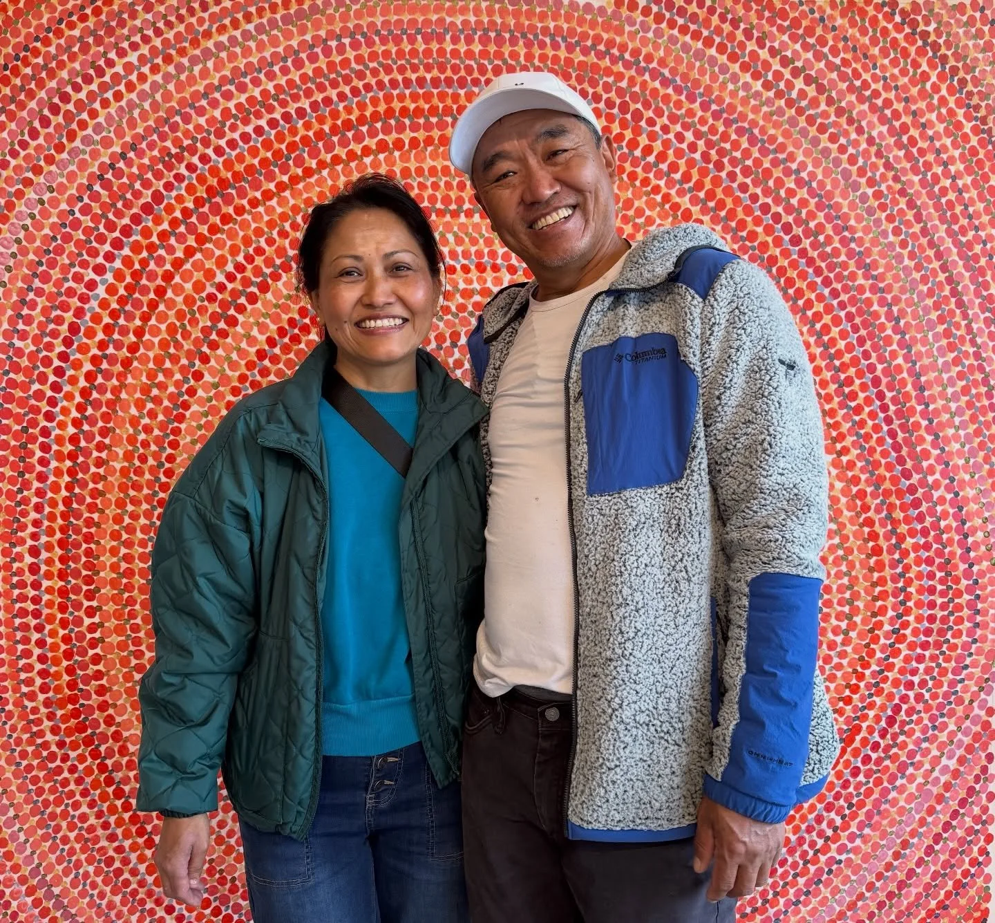 Sherpas in the studio❤️I am so lucky to know and love these beautiful humans. They dropped by the studio today with a little gift and a lot of ❤️.