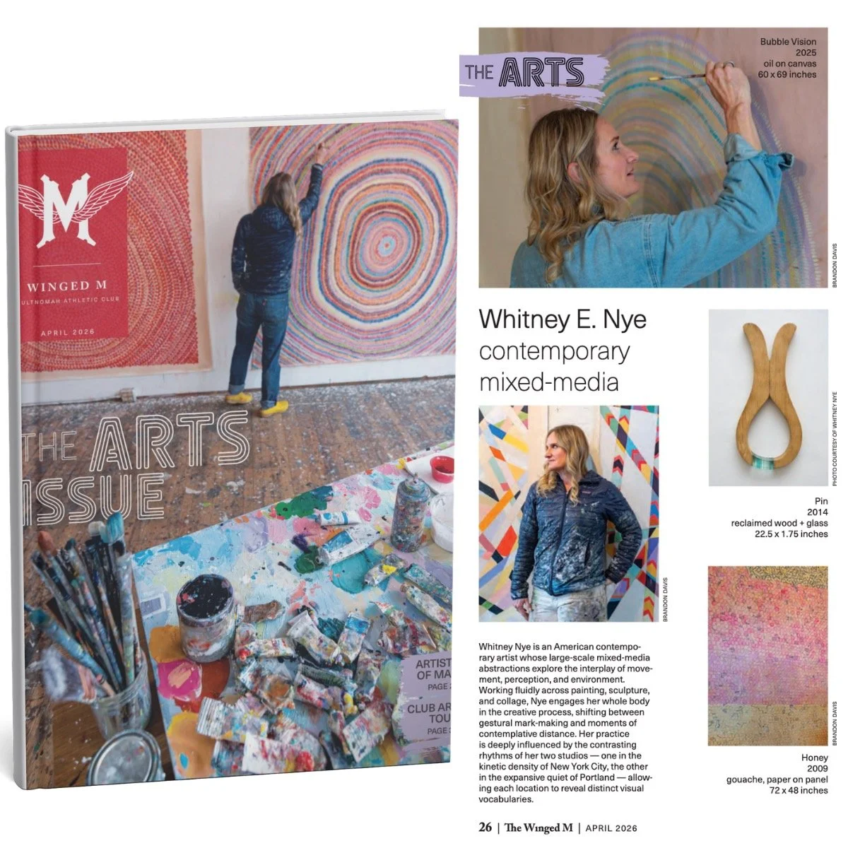 A sweet little spring surprise ✨
Honored to be featured in The Winged M Arts Issue, April 2026 and on the cover. Grateful for the lineage that shaped me, for the risks that made this life possible, for the art that keeps unfolding, and yes&hellip; fo