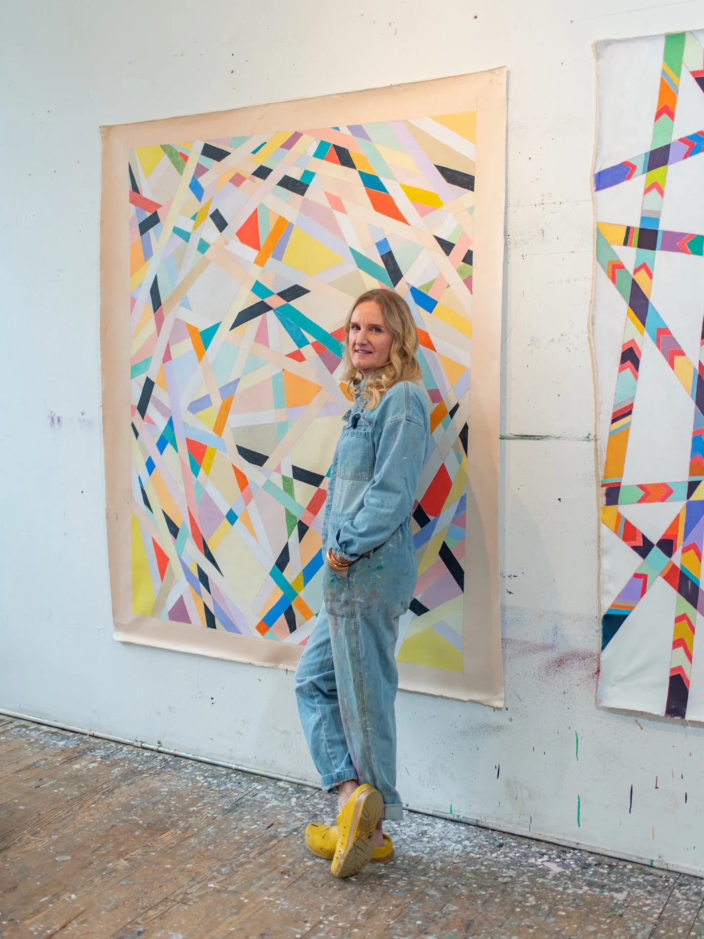 yellow and blue&hellip;
.
.
.
.
.
#studio 
#angles 
#paintingstudio 
#artonthewalls 
#oregonartist