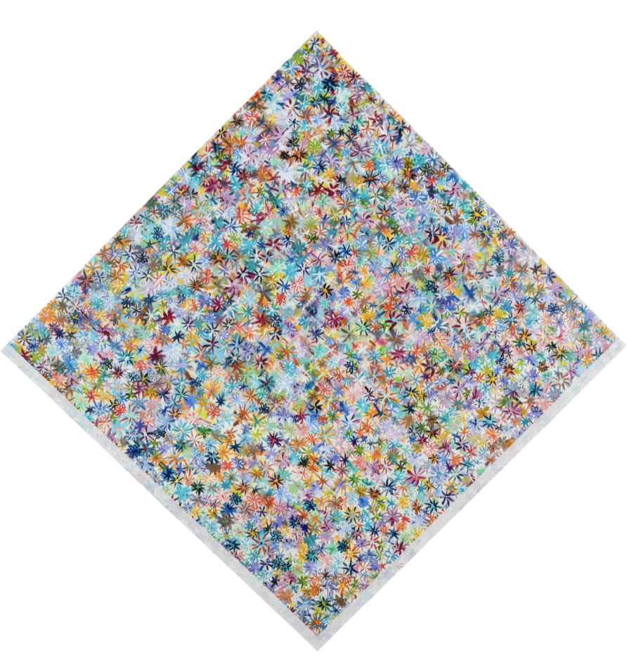 Full Bloom | 2025 | Oil On Canvas | 79 x 79 " | $11,500