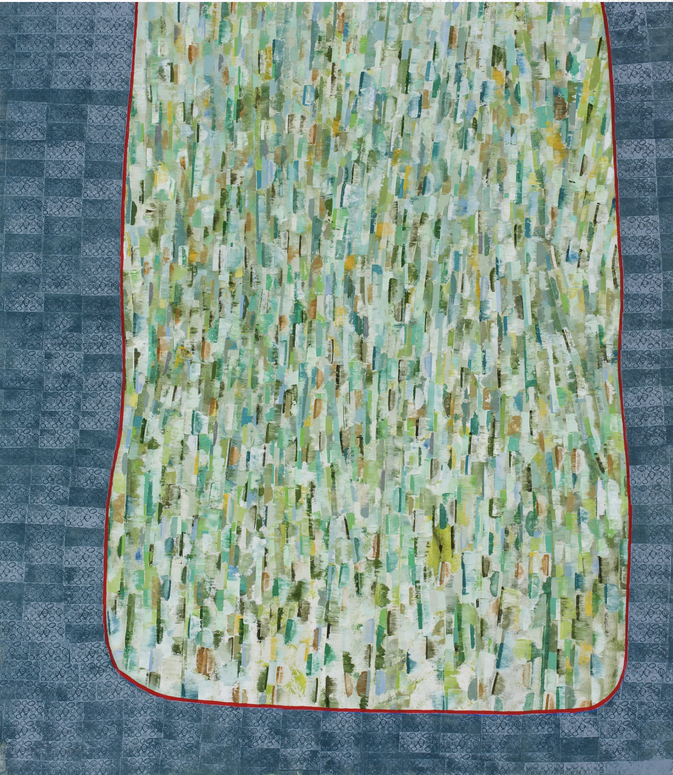 Edge | 2017 | Acrylic and Oil on Canvas | 57 x 48.5" | $8,400