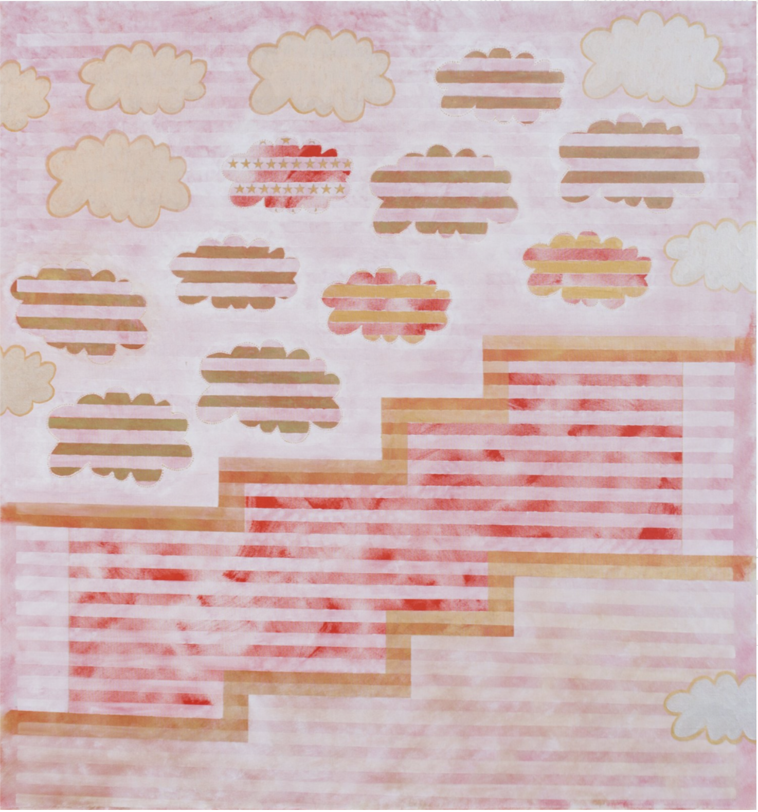 Gold Clouded | 2017 | Oil on Canvas | 61 x 56.5" | $10,500