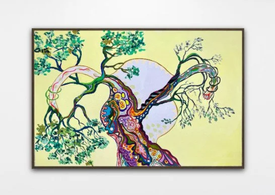 She Grows Anyway. 2025. Gouache on 300gsm Watercolour Paper. 75cm x 52cm. Unframed