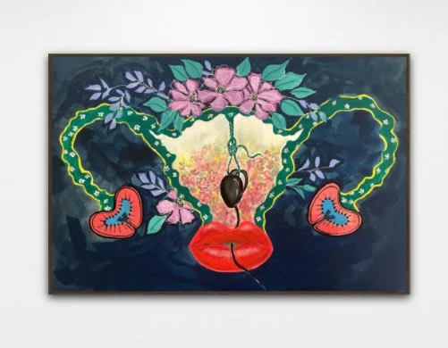 Post Menopause Renaissance. 2025. Gouache on 300gsm Paper. 75cm x 53cm. Unframed
