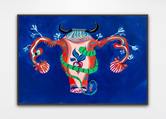 The Seed of Becoming. 2024. Gouache on 300gsm Watercolour Paper. 75cm x 52cm. Unframed