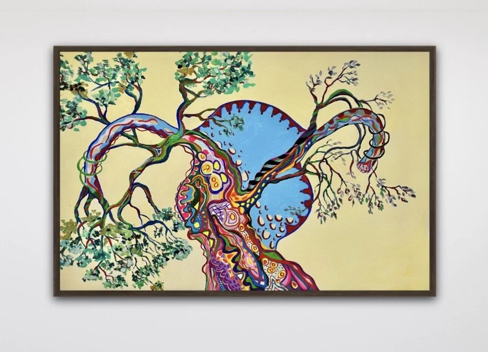 She Grows Anyway. 2025. Gouache on 300gsm Watercolour Paper. 75cm x 52cm. Unframed