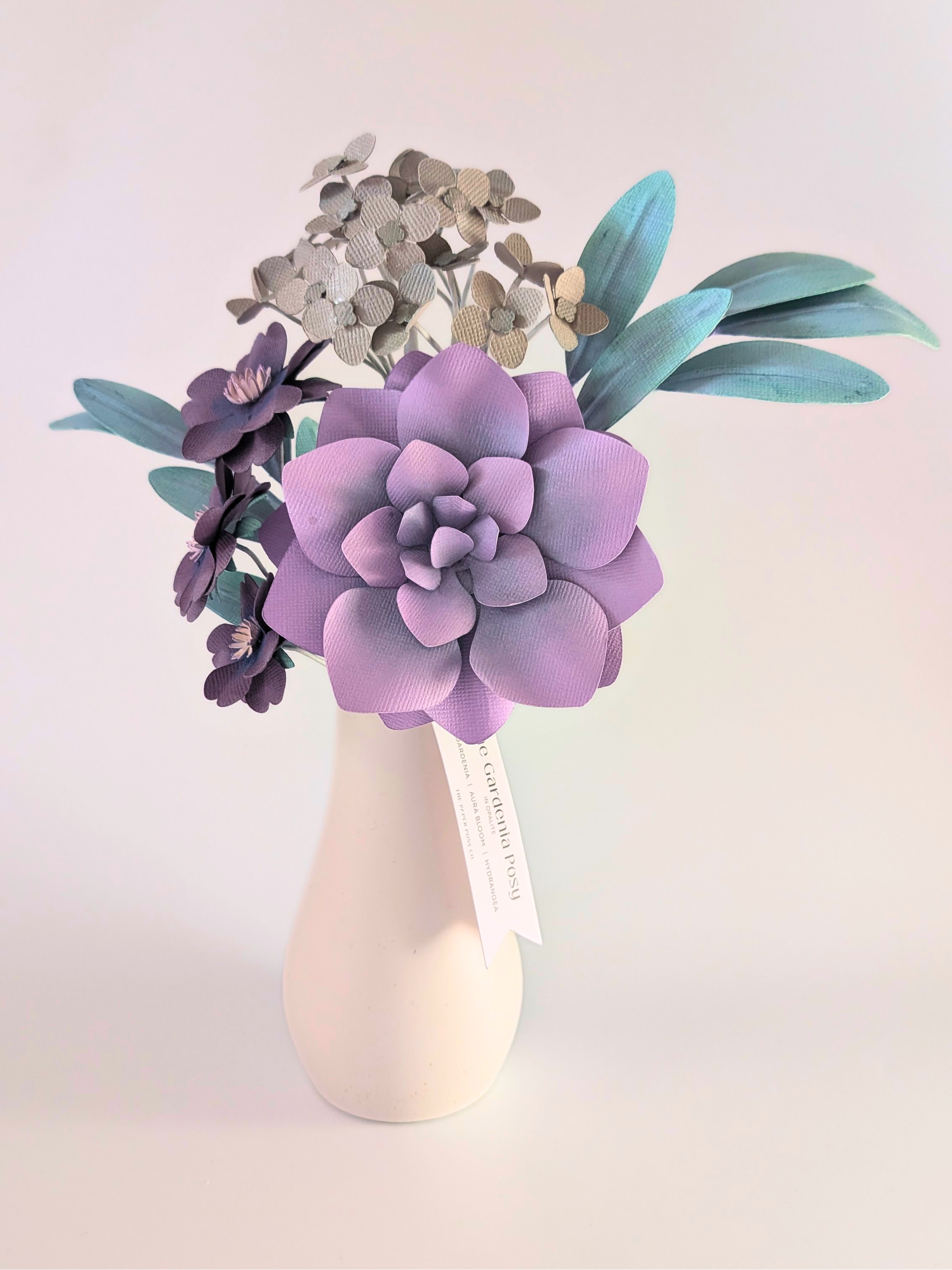 The Gardenia Posy in Moon Mist