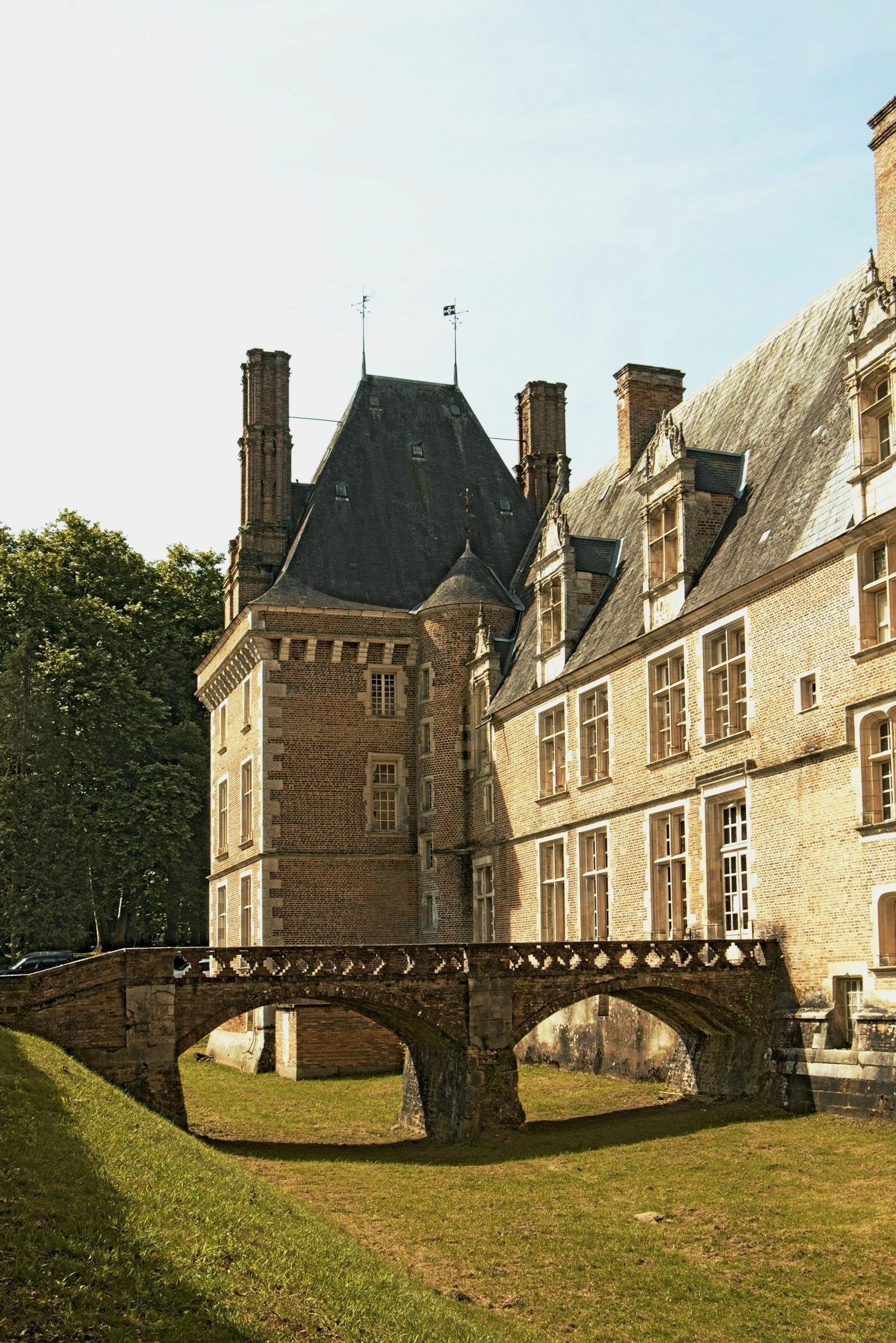 Vue sur le Château de Saint-Amand-en-Puisaye