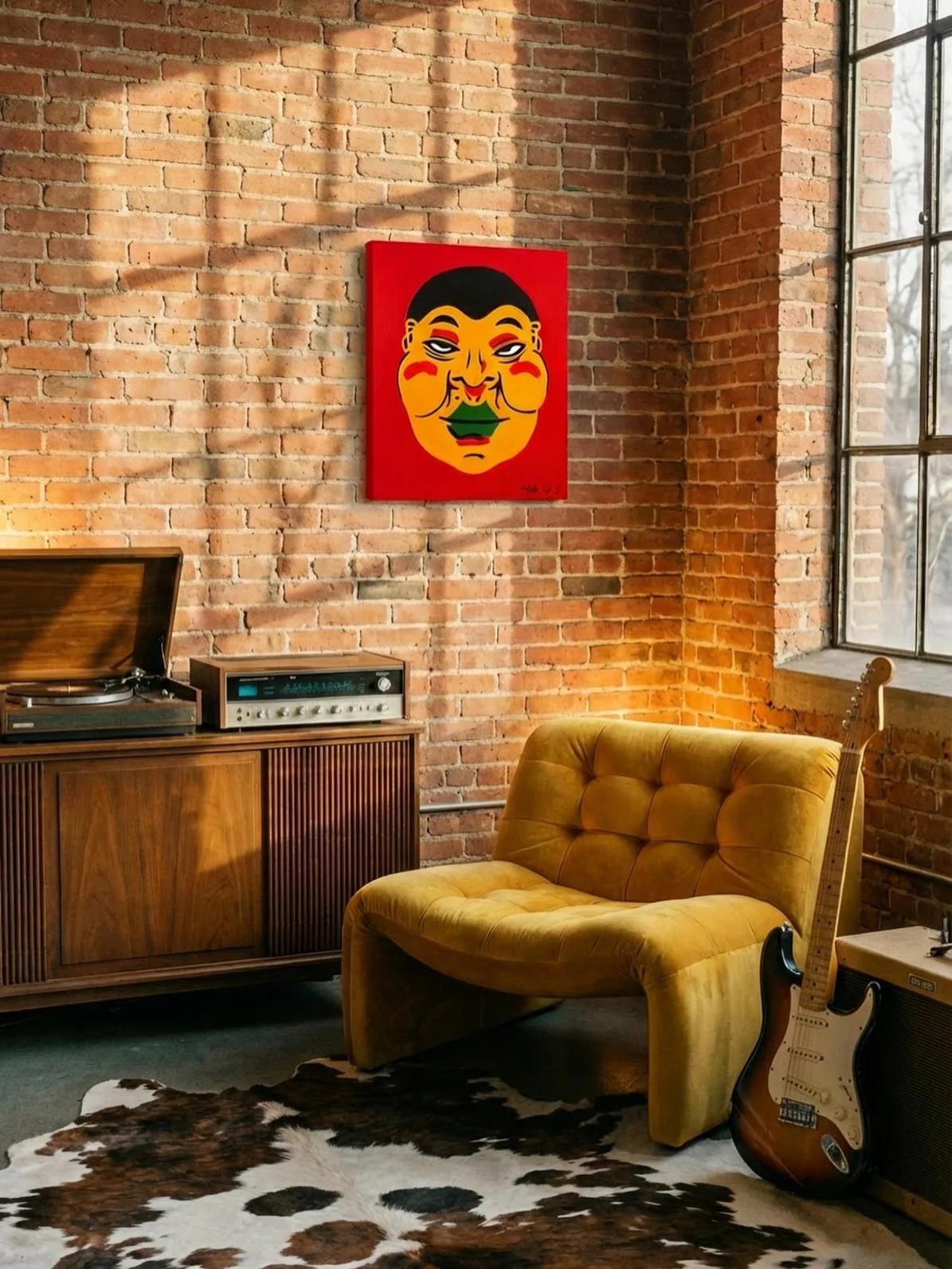 SOLD - This is my second ever painting, and one of my favourites in the collection. Those eyes. It&rsquo;s going to a dear friend and fellow art-lover in Sydney.

&ldquo;Rune&rdquo; - secret lore, mystery, whisper, strong counsel.