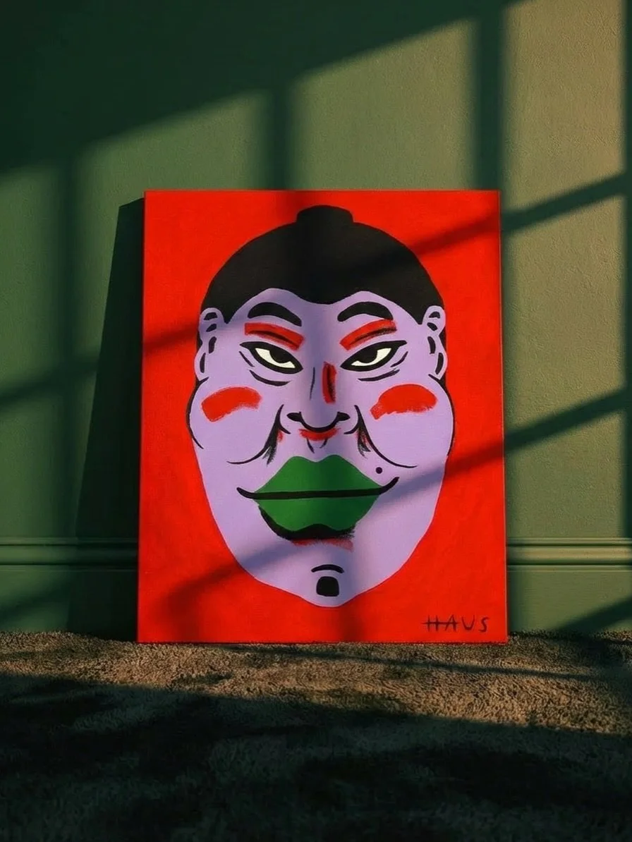 One of the first 5 pieces of my debut series - exploring the idea of self-identify and the masks we wear. For me this work is one of the most defining pieces in the series, as it stretches the boundary line through its unique and curious use of passi