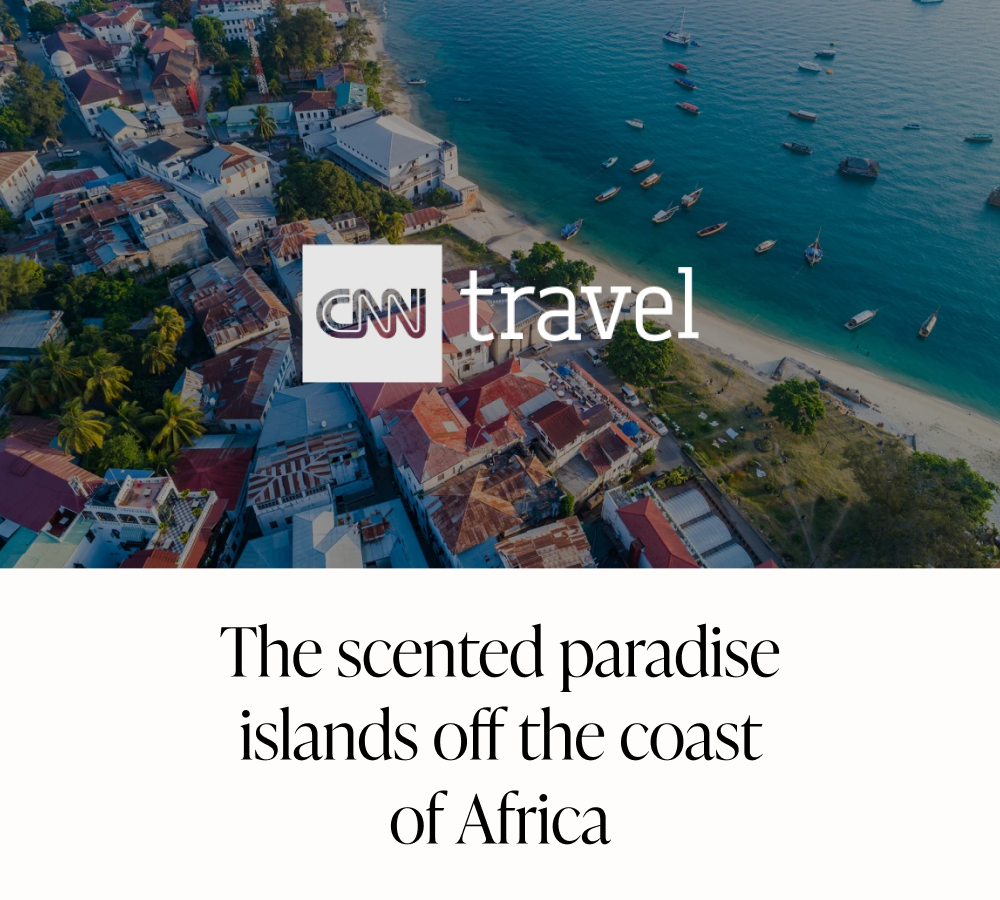 Aerial view of Zanzibar's coast, showcasing prime real estate investment opportunities with beachfront villas for sale.