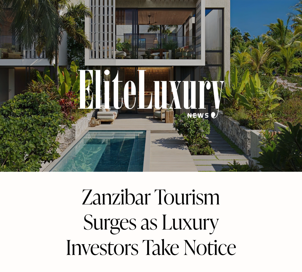 Luxury villa in Zanzibar with pool, lush garden; ideal for investment. Explore Zanzibar real estate market and property opportunities.