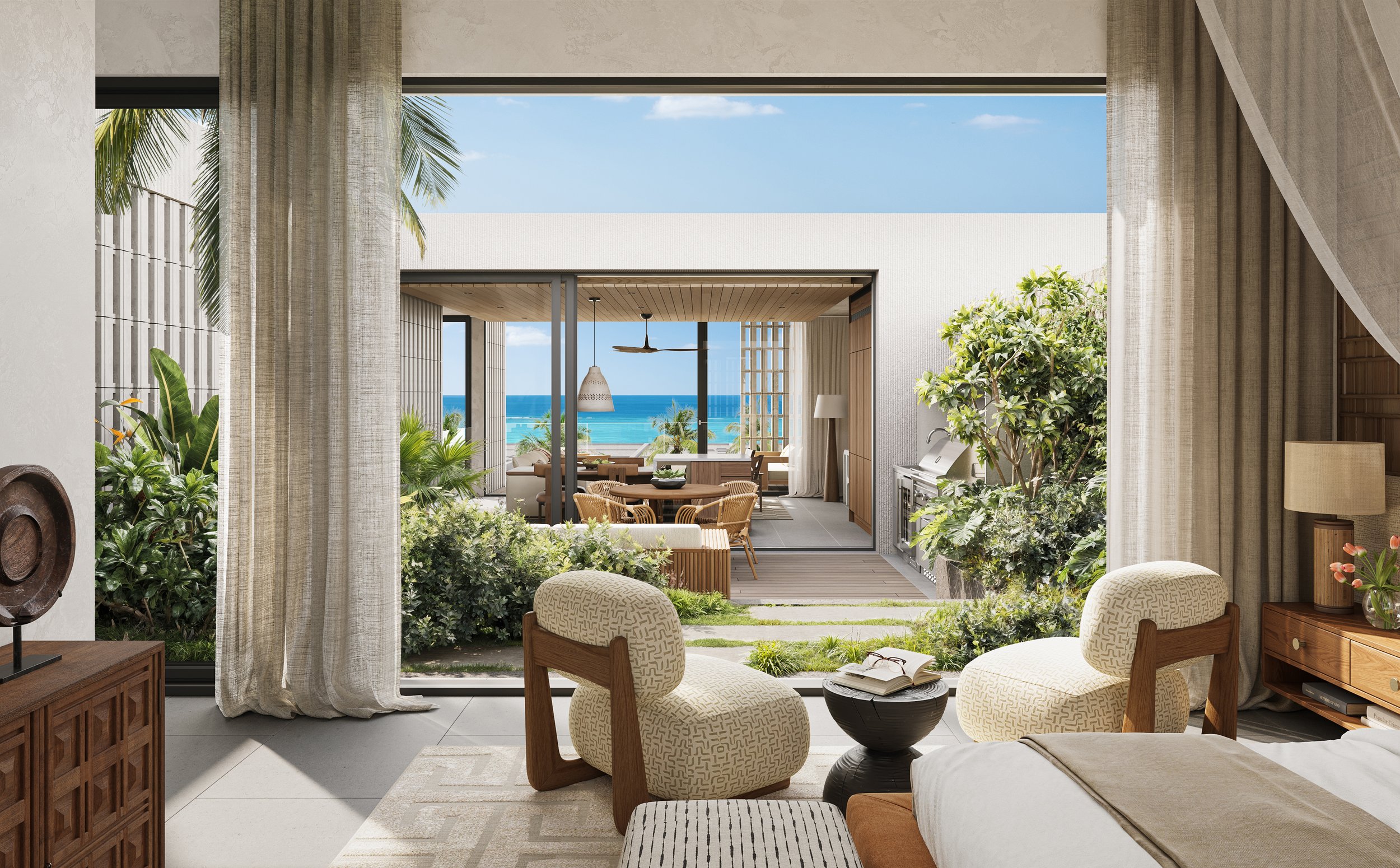 Sandbank villas in Zanzibar