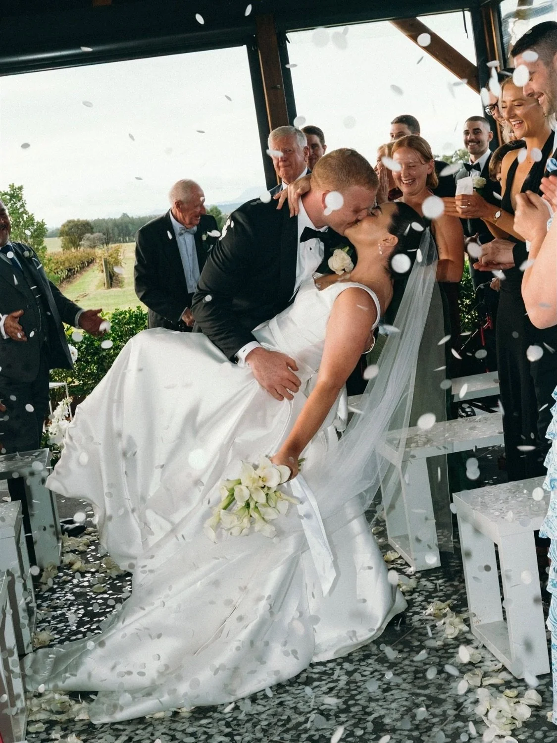 Corinne &amp; John, married in the picturesque Hunter Valley 🍷🍇
This wedding was extra special to us because we looked after the family the year before for Karla&rsquo;s wedding (Corinne&rsquo;s sister) so to have a reunion with such a warm and gen