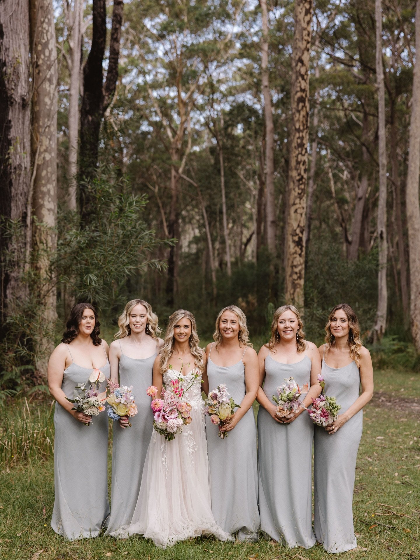 Alicia and her bride tribe 🌸

Hair and makeup @gemmanicholshairandmakeup Photography @alexmarksphotography
Gown @PallasCouture
Flowers @meander_studio
Celebrant @marryme.zoe
Video @Joyridefilms
Bridesmaids dresses @camillaandmarc
Venue @bannistersho