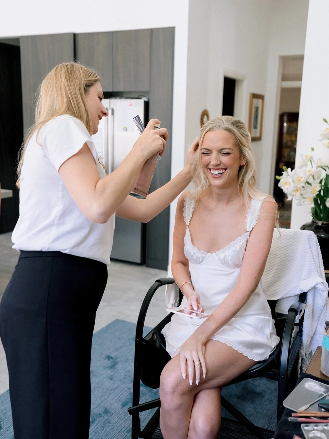 We live for these moments with you. 🥰
Sharing stories and laughter with you as we do your finishing touches and you are almost ready to walk down the aisle. How lucky are we to be invited to spend the morning with you on such a special day whilst do