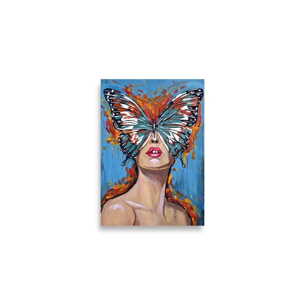 Matte Poster - Butterfly Face