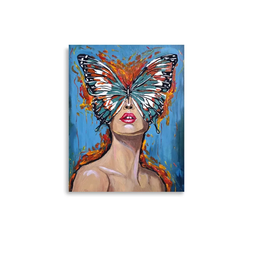 Matte Poster - Butterfly Face