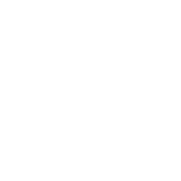 Icon of a pair of white shoes or slippers on a black background.