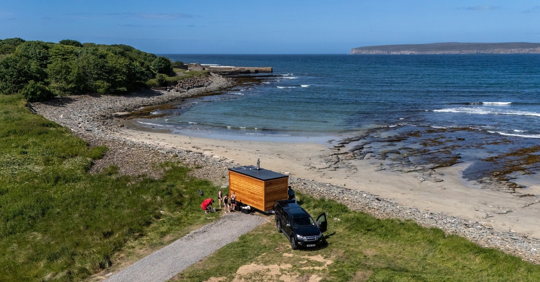 Blessed with a beautiful sunny weekend for our Castletown launch! ☀️ What a spot! 😍

Thank you to all the wonderful new swimmers, surfers, sauna lovers, and families that came to see us and experience this breath-taking spot for the first time! 🌊 I