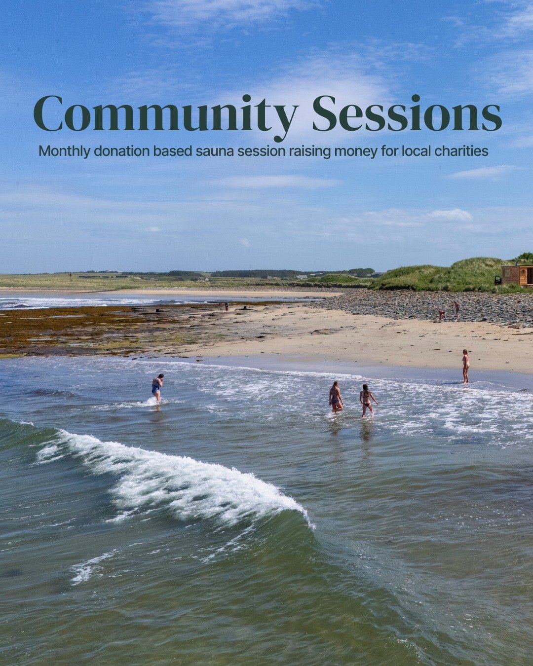Community Sauna Sessions 🤍🔥
Our donation-based sessions for all, raising money for local charities.

We&rsquo;re excited to share more about these monthly community sauna sessions. Once a month, we host a relaxed, social, donation-based sauna with 