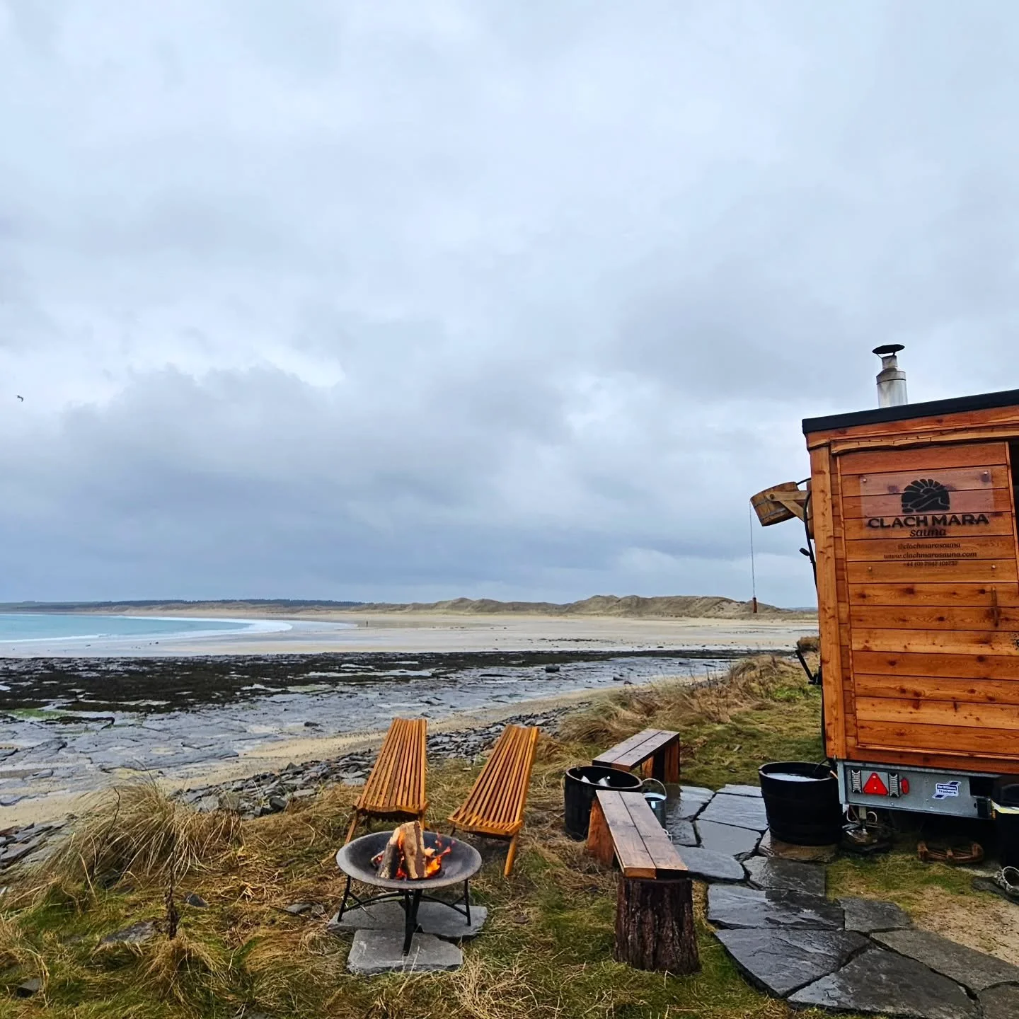 A February photo dump &amp; reflection ☺️❄️

Things started off grey &amp; wet &amp; windy, and although it was definitely testing...the warmth of the sauna kept us going and still brought many smiles. 

Thank you to everyone whos enjoyed the sauna t
