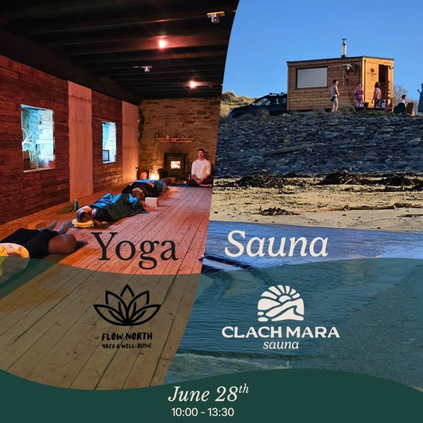 🧘&zwj;♀️🔥 Yoga &amp; Sauna &mdash; Sunday 28th June &mdash; 10:00-13:30 🔥🌊

Our next yoga &amp; sauna combo 🧘🏽&zwj;♂️🔥 if the weather allows we will try to make it outdoor or beach yoga (🤞🏼fingers crossed) 🌱☀️ will be confirmed on the day!
