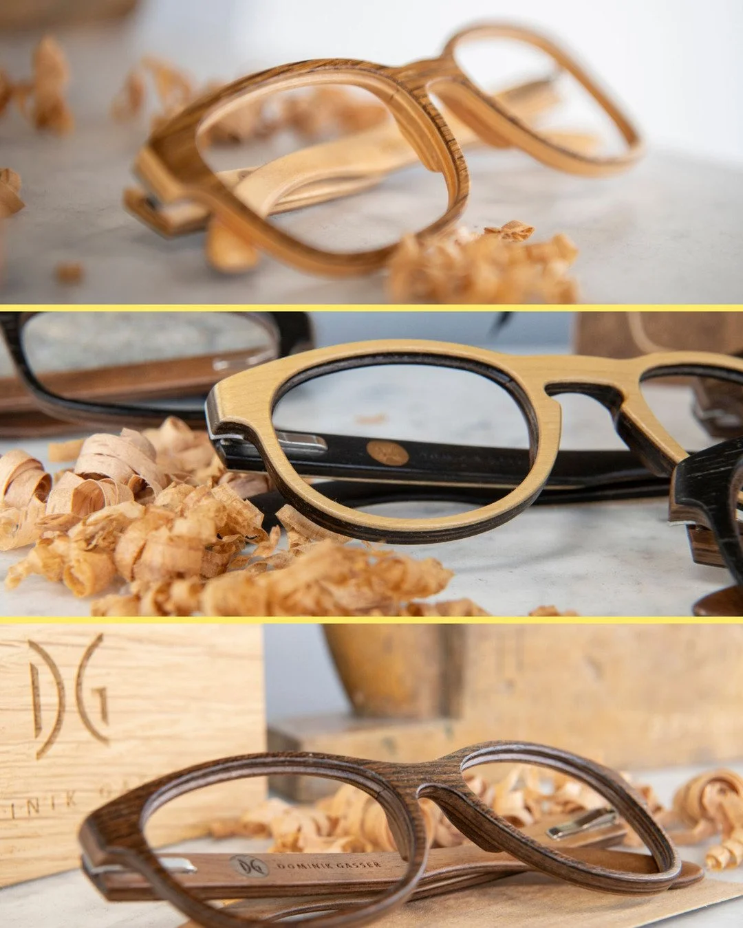 🌿👓 Aus der Natur inspiriert &ndash; handgemachte Holzbrillen
Einzigartig, stilvoll und nachhaltig: Unsere exklusiven Holzbrillen vereinen Design, Komfort und Nat&uuml;rlichkeit.

Jedes Modell ist ein Unikat &ndash; gefertigt mit viel Liebe zum Deta