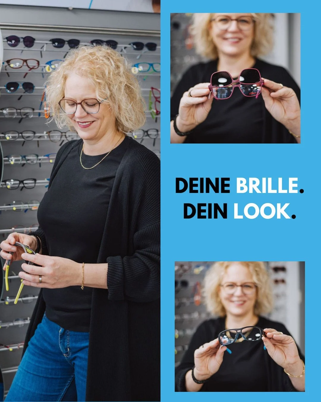 👓✨ Deine Brille. Dein Look.

Eine Brille ist viel mehr als eine Sehhilfe &ndash; sie ist ein Ausdruck deiner Pers&ouml;nlichkeit.
Ob klassisch, modern oder farbenfroh: Wir helfen dir, das Modell zu finden, das perfekt zu deinem Stil passt. 💛

👉 Ve