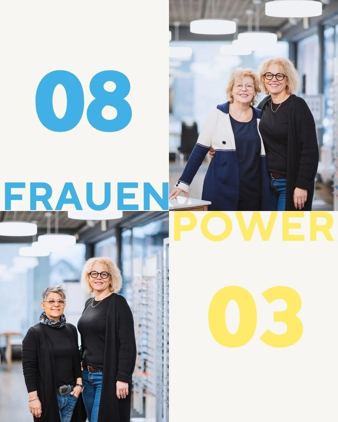 08. M&auml;rz &ndash; Weltfrauentag 💛💙

Heute feiern wir St&auml;rke, Mut, Herz und Kompetenz.
Bei uns wird unser Alltag von engagierten, kompetenten Frauen mitgestaltet &ndash; mit Fachwissen, Leidenschaft und einem feinen Gesp&uuml;r f&uuml;r gut