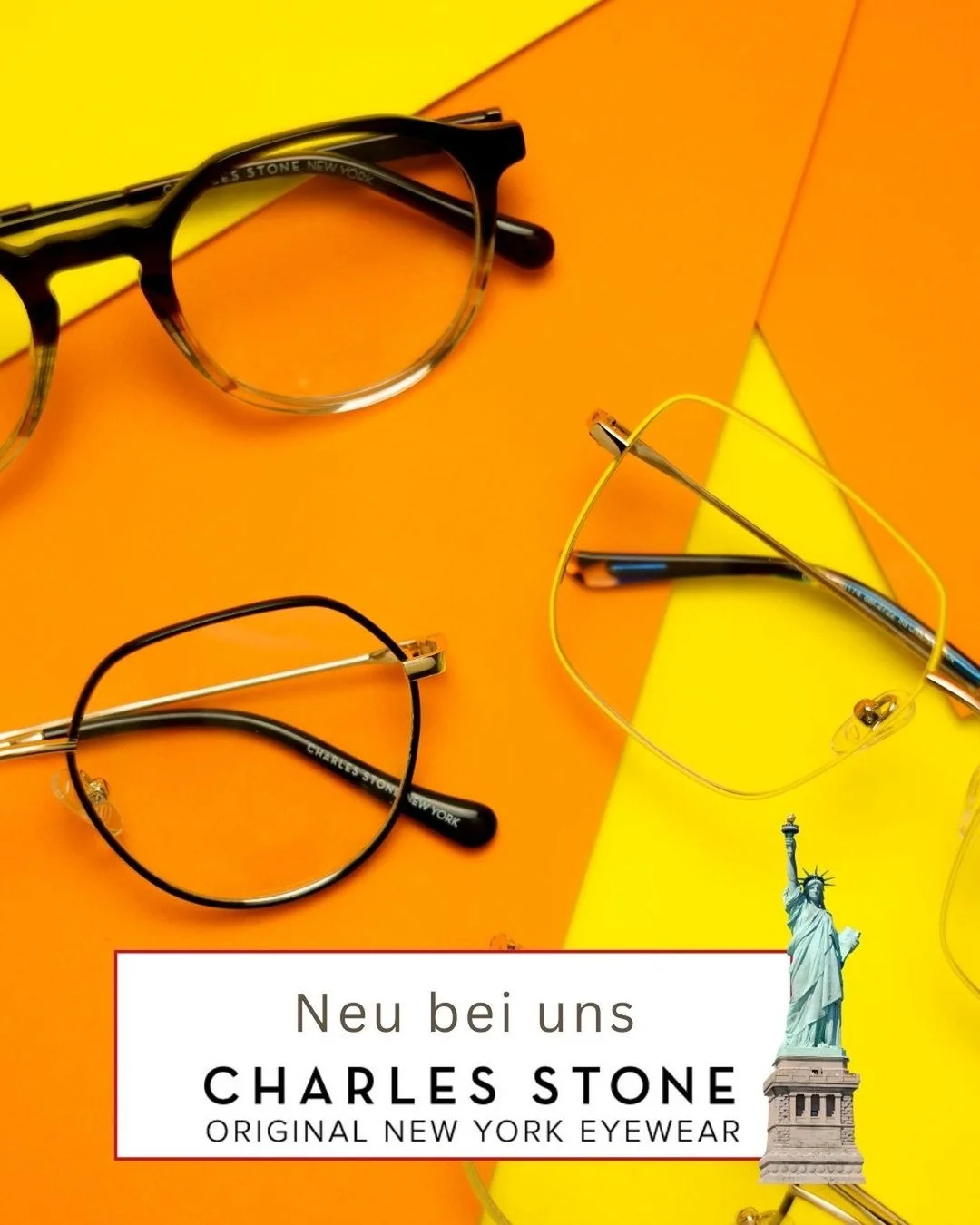 New York Style trifft deinen Look 🗽

Neu bei uns: Charles Stone &ndash; Original New York Eyewear.

Klare Linien, moderne Shapes und ein Hauch Gro&szlig;stadt-Feeling &ndash; perfekt, wenn du ein Statement setzen willst, ohne laut zu sein.

Ob marka