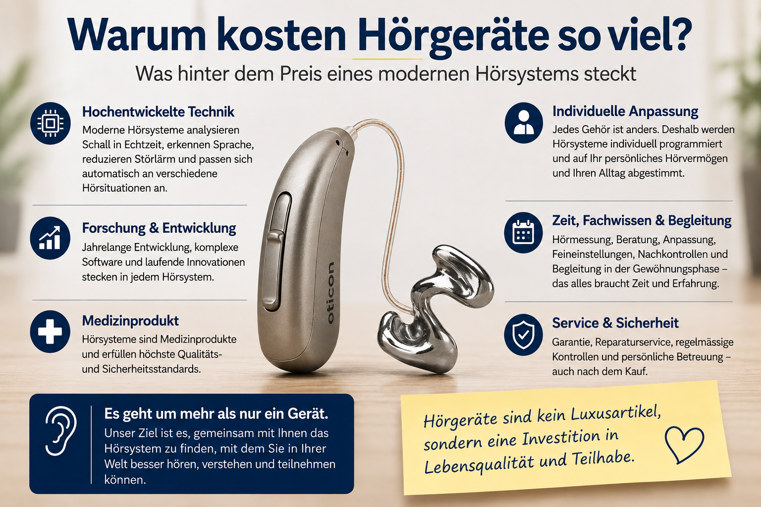 Warum kosten Hörgeräte so viel?