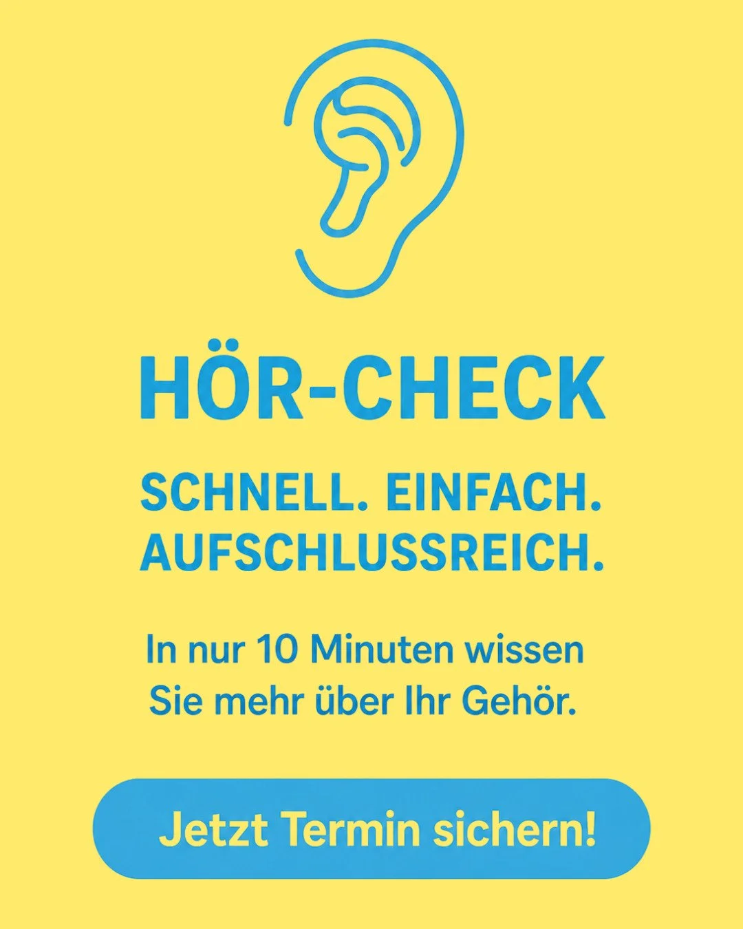 Wann hast du dein Geh&ouml;r zuletzt &uuml;berpr&uuml;fen lassen? 👂 

Ver&auml;nderungen beim H&ouml;ren kommen oft schleichend und bleiben deshalb lange unbemerkt. Doch gutes H&ouml;ren bedeutet mehr, als nur T&ouml;ne wahrzunehmen. Entscheidend is