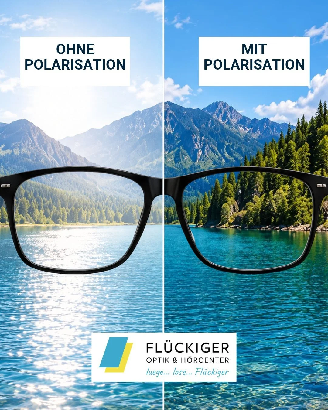 Weniger Blendung, mehr Durchblick! 😎☀️ 

Kennst du das? Die Sonne scheint, das Wasser glitzert und pl&ouml;tzlich wird das Sehen richtig anstrengend. Genau hier kommen polarisierte Brillengl&auml;ser ins Spiel! 👓✨

Sie reduzieren st&ouml;rende Lich