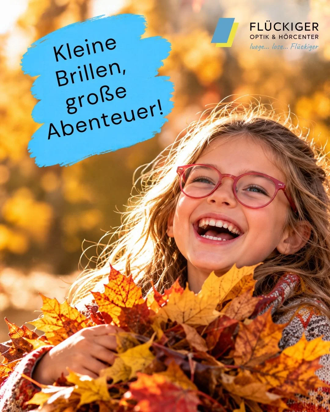 Kleine Brillen, grosse Abenteuer! 🍂👓 

Ob beim Spielen im bunten Herbstlaub, beim Toben auf dem Spielplatz oder beim Entdecken der Welt &ndash; Kinder sind st&auml;ndig in Bewegung. Und ihre Brille sollte dabei problemlos mithalten k&ouml;nnen! 🍁✨