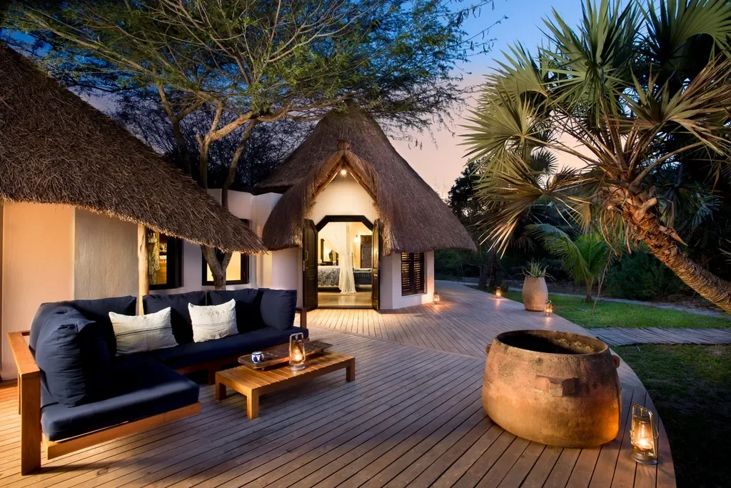 Casa Familia outdoor lounge and deck – andBeyond Benguerra Island, Mozambique