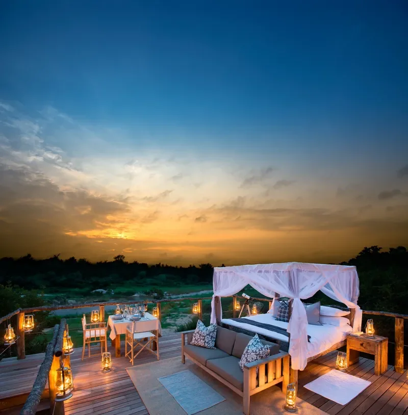 nomara_tinyeleti-treehouse_sunset-sleepout-dining-setup_800w.webp