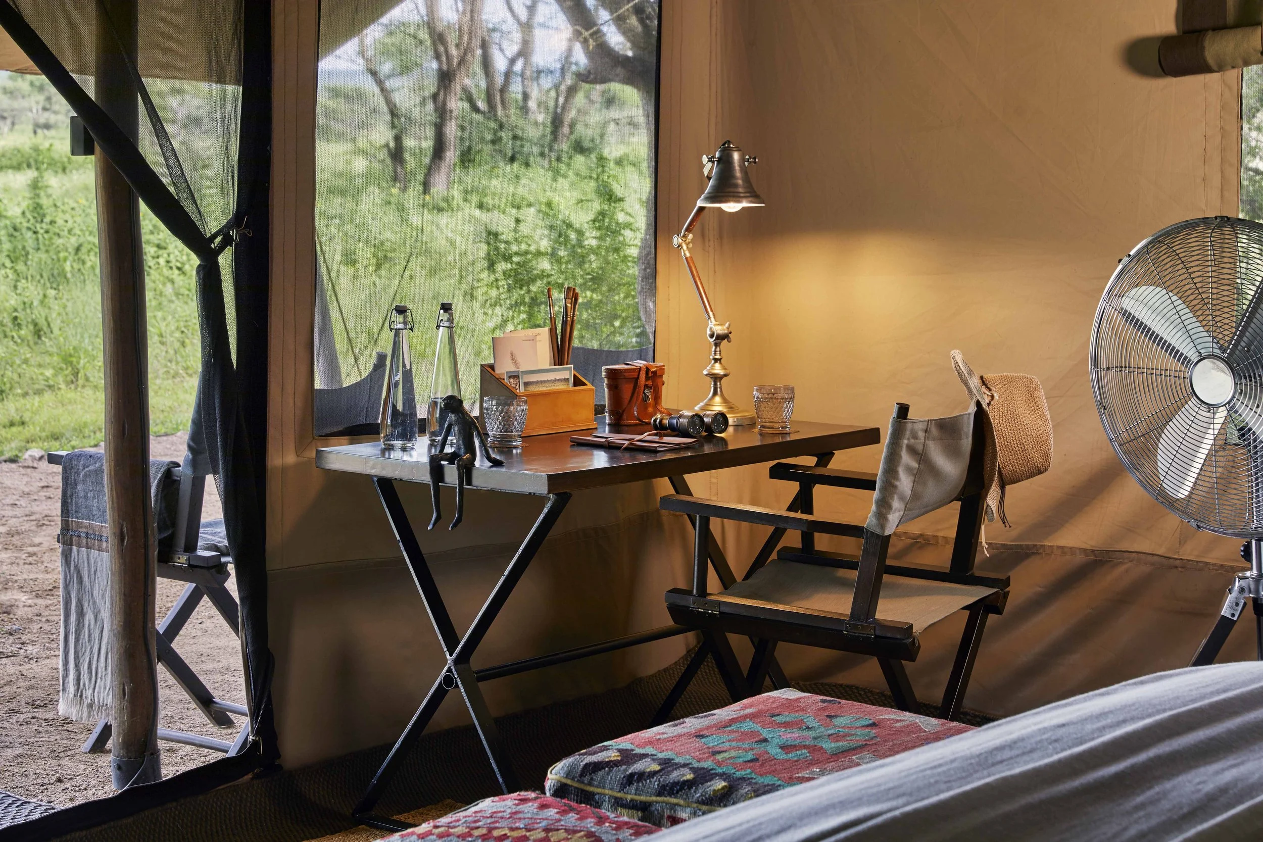 Nyasi Tented Camp - tented room desk.jpg