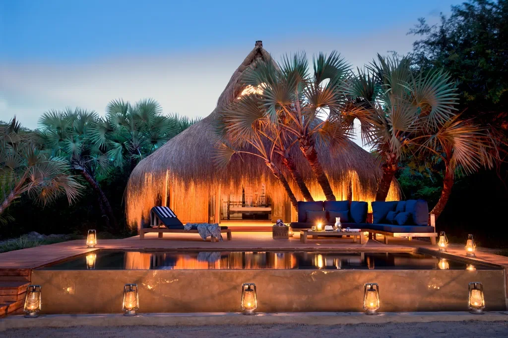 cabana suite exterior with private pool and deck – andBeyond Benguerra Island, Mozambique