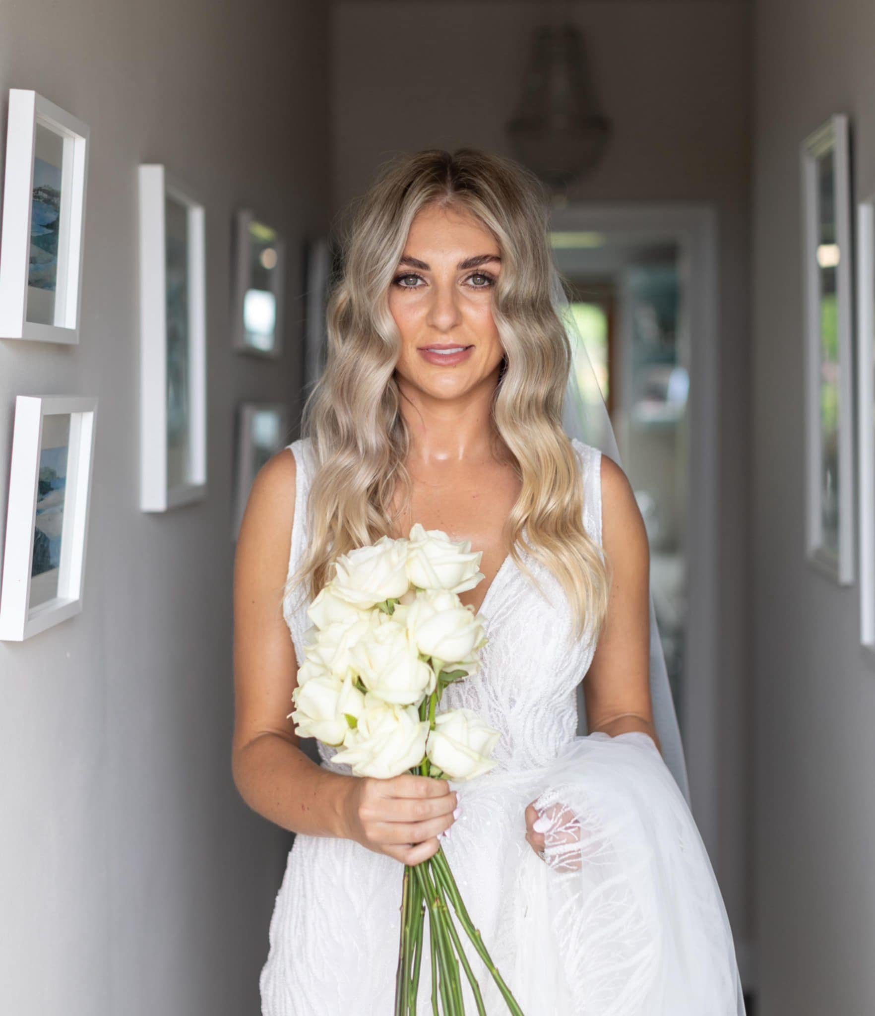 Wavy hairstyle for wedding styled by Dingle-based hairstylist Maire Johnson