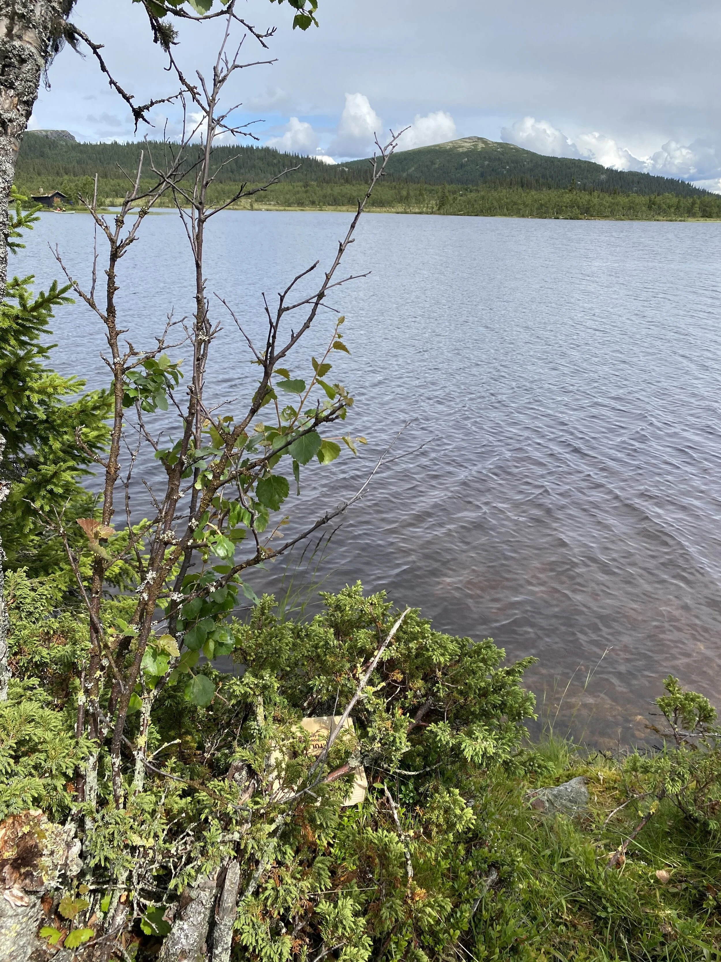 Ved denne fiskeplassen på snæra lå gaveboksen