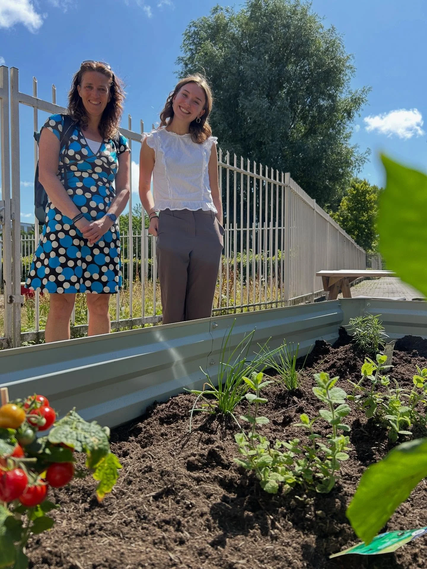 Weet je nog? In juli opende Bo de eerste moestuin in de binnentuinen van de Marterrade. Daarmee sloot ze ook haar stage af en namen we helaas ook vorige week afscheid van haar. Ook Bo is hier ruim 1,5 jaar actief geweest. Vooral met de buitenruimte. 