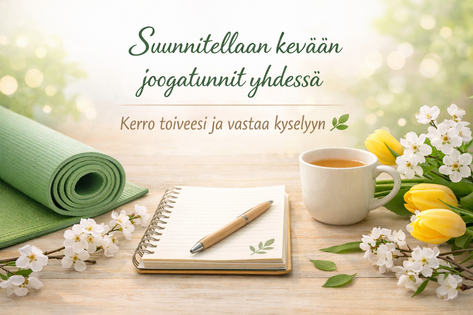 Suunnitellaan kevään joogatunnit yhdessä