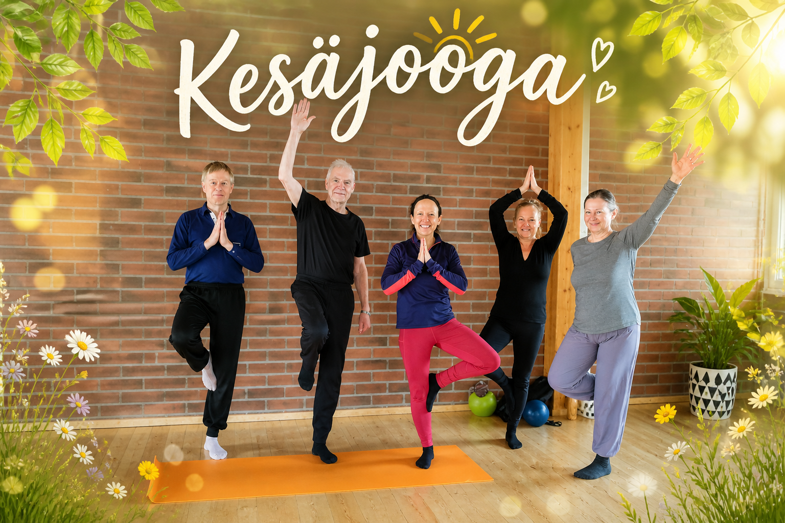 Kesäjooga Laaksolahden monitoimitalossa
